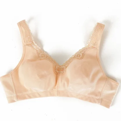 Non Padded Bralette with Lace Trim - Image 13