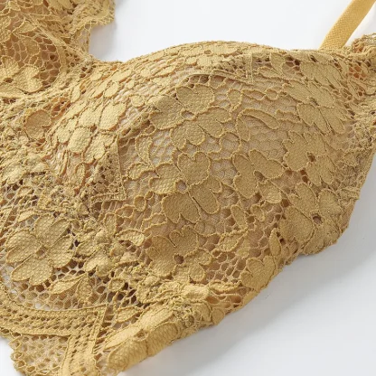 Triangle Bralette with Lace Design - Image 9