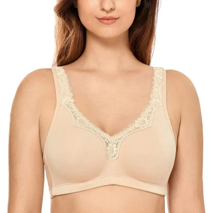 Non Padded Bralette with Lace Trim