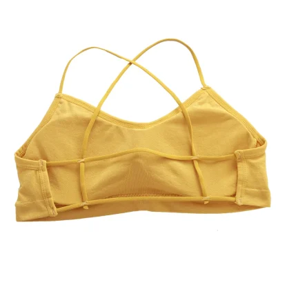 Strappy Back Plain Color Bralette - Image 12