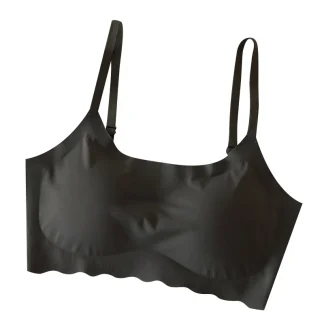 Solid Color Seamless Bra with Soft Fabric