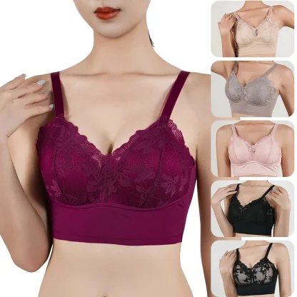 Plus Size Bralette with Wireless Design - Image 2