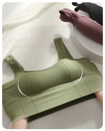 Wire Free Seamless Solid Bralette - Image 8