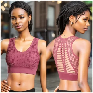 Fitness Bralette with Back Cutout Design
