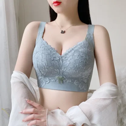 Full Cup Bralette with Lace Design - Image 6