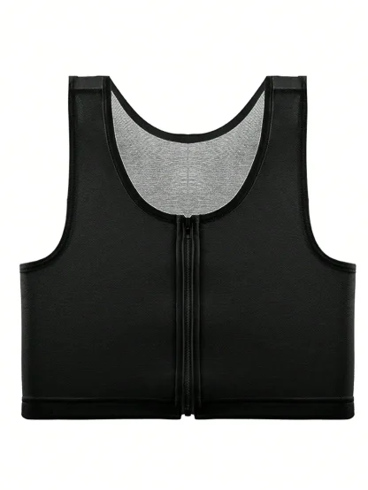 Zip Front Bralette with Mesh Back Design - Image 5
