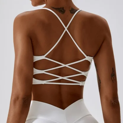 Strappy Back Bralette for Workout - Image 6