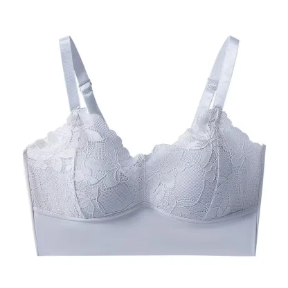 Adjustable Strap Bralette with Floral Lace - Image 13