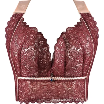 Corset Lace Bralette with Wide Strap - Image 4