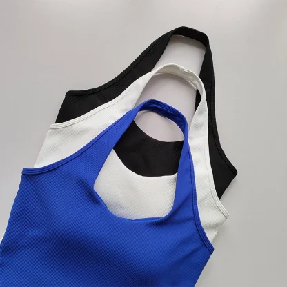 Plain Color Bralette Top with Halter Neckline - Image 9
