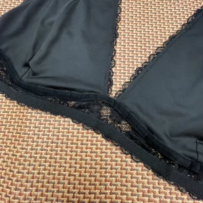 Chic Halter Bralette with Lace Design - Image 9