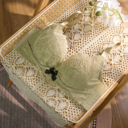 Underwire Adjustable Bra with Lace - Image 2
