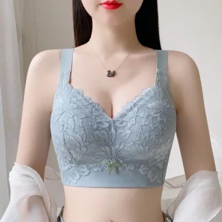 Full Cup Bralette with Lace Design