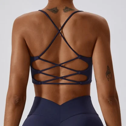 Strappy Back Bralette for Workout - Image 2