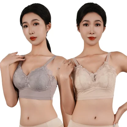 Plus Size Bralette with Wireless Design - Image 5