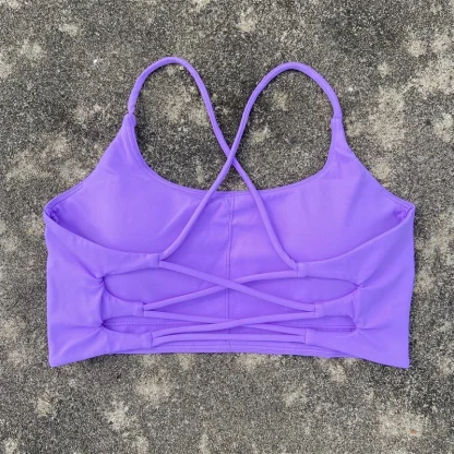 Strappy Back Bralette for Workout - Image 7