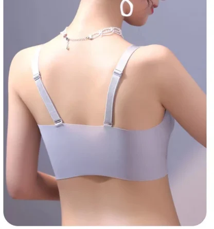Adjustable Strap Bralette with Floral Lace - Image 7
