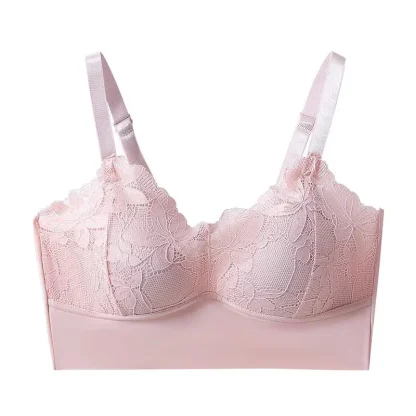 Adjustable Strap Bralette with Floral Lace - Image 15