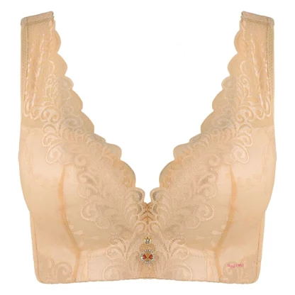 V-neck Lace Bralette with Pendant Decor - Image 5